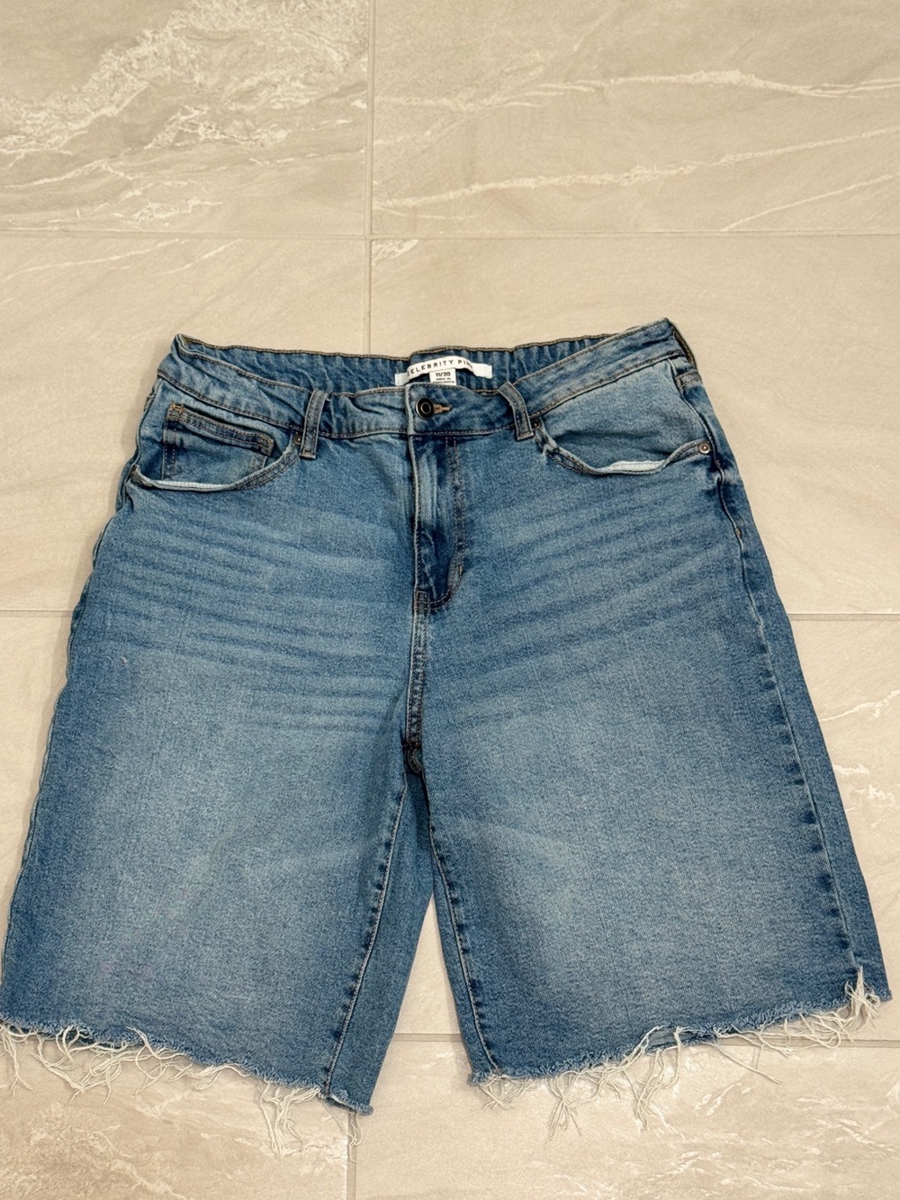 Bermuda Loose Leg Denim Short Summer Trendy Skater Indie